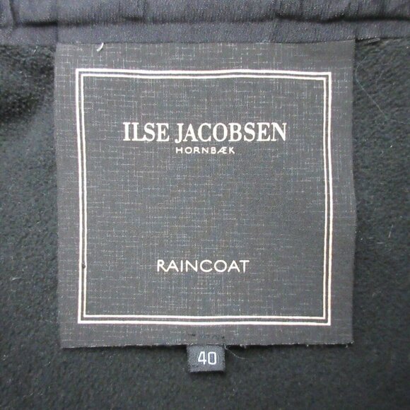 Ilse Jacobsen Women's Slim Fit Long Softshell Raincoat 40 Ivory Waterproof 776 - Picture 3 of 11